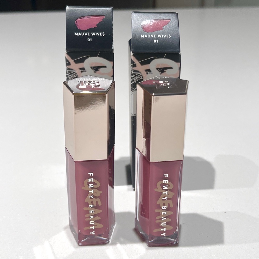 2 New In Box Fenty Beauty Gloss Bomb Cream - Mauve Wives